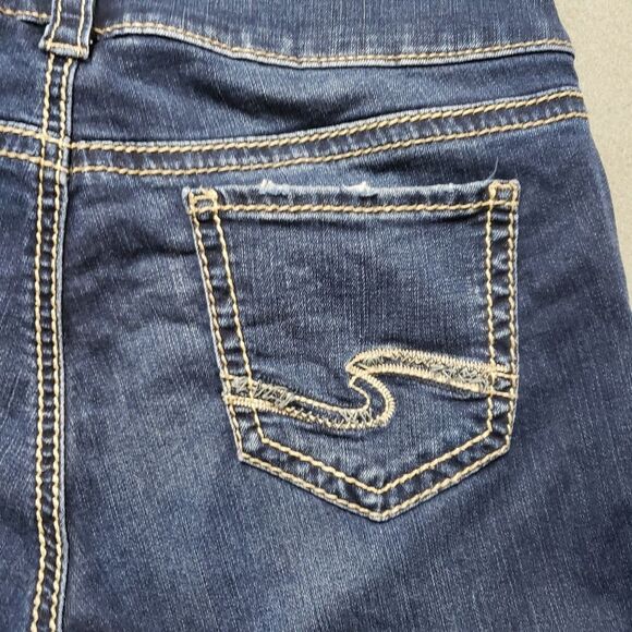 Silver Jeans Women's Blue Capri Silver Jeans Elyse Capri Sz 25 - Picture 8 of 14